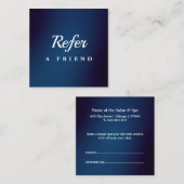 Réduction Carte de parrainage de salon & spa professionnelle (Devant / Derrière)