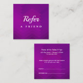 Réduction Carte de parrainage de salon & spa professionnelle (Devant / Derrière)