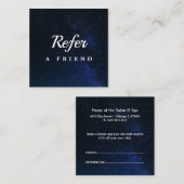 Réduction Carte de parrainage de salon & spa professionnelle (Devant / Derrière)
