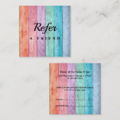 Réduction Carte de parrainage de salon & spa professionnelle (Devant / Derrière)