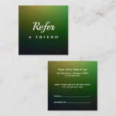 Réduction Carte de parrainage de salon & spa professionnelle (Devant / Derrière)