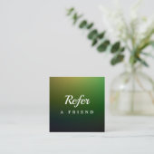 Réduction Carte de parrainage de salon & spa professionnelle (Debout devant)