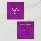 Réduction Carte de parrainage de salon & spa professionnelle (Devant / Derrière)