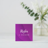 Réduction Carte de parrainage de salon & spa professionnelle (Debout devant)