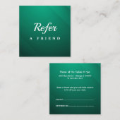 Réduction Carte de parrainage de salon & spa professionnelle (Devant / Derrière)