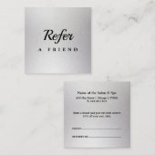 Réduction Carte de parrainage de salon & spa professionnelle (Devant / Derrière)