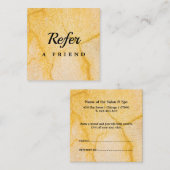 Réduction Carte de parrainage de salon & spa professionnelle (Devant / Derrière)