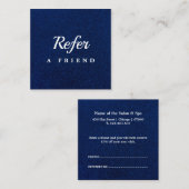 Réduction Carte de parrainage de salon & spa professionnelle (Devant / Derrière)