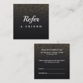 Réduction Carte de parrainage de salon & spa professionnelle (Devant / Derrière)