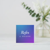 Réduction Carte de parrainage de salon & spa professionnelle (Debout devant)