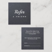Réduction Carte de parrainage de salon & spa professionnelle (Devant / Derrière)