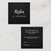 Réduction Carte de parrainage de salon & spa professionnelle (Devant / Derrière)