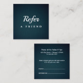 Réduction Carte de parrainage de salon & spa professionnelle (Devant / Derrière)