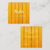 Réduction Carte de parrainage de salon & spa professionnelle (Devant / Derrière)