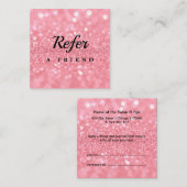 Réduction Carte de parrainage de salon & spa professionnelle (Devant / Derrière)