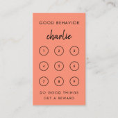 Réduction Carte de Récompense | Tableau de Comportement des (Devant)