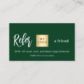 Réduction Carte de référence du logo commercial Emerald gree (Devant)