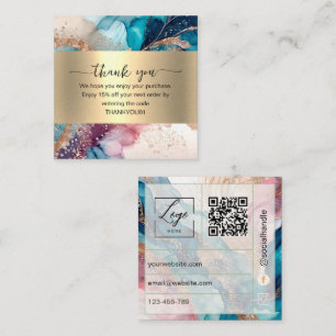 Réduction Carte de remerciement à insérer pour commande avec