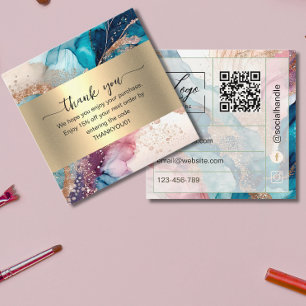 Réduction Carte de remerciement à insérer pour commande avec