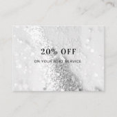 Réduction Carte de remise parties scintillant (Devant)