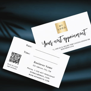Réduction Carte de rendez-vous du logo commercial du code QR