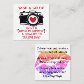 Réduction Carte de Selfie de remise - carte photo - remises (Devant / Derrière)