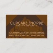 Réduction carte de timbre diamant cupcake (Dos)