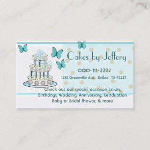 Réduction Carte de visite de boulangerie de gâteau et de