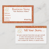 Réduction Carte de visite de concepteur à fleurs délicat (Devant / Derrière)