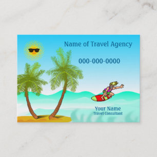 Réduction Carte de visite de l'agence de voyage