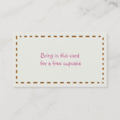 Réduction Carte de visite et bon mignons de boulangerie (Dos)