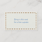 Réduction Carte de visite et bon mignons de chef (Dos)