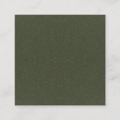 Réduction Carte d'insertion personnalisée verte de mousse te (Devant)