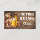 Réduction Carte ou billet de la fête du pays de boisson grat (Devant)