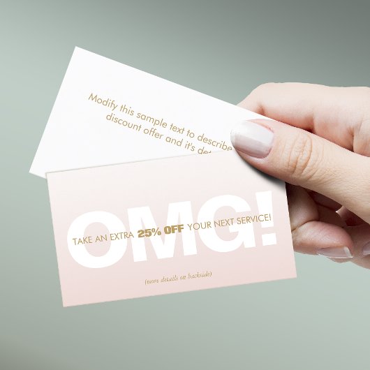 Réduction client rose Loyalty Coupon Spa de salon