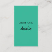 Réduction Enfants Chore | Carte turquoise de récompense vert (Dos)