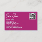 Réduction Fleurs colorées Dahlia Carte de visite (Dos)