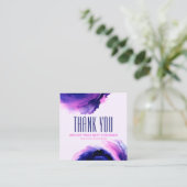 Réduction Glam tendance Abstrait élégant violet carte de réd (Debout devant)