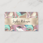 Réduction Holographe et Carte de visite Pearl Foil écrasé (Devant)