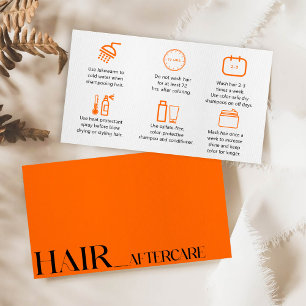 Réduction Moderne Orange Prenez soin de votre carte de cheve