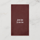 Réduction Passage libre de semaine de carte de visite de (Dos)