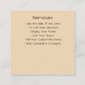 Réduction Rétro carte de visite carré à disque souple bleu (Dos)