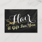 Réduction Salon de coiffure Carte cadeau de coiffeur Ciseaux (Devant)