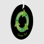 Réduire la réutilisation de l'ornement de recyclag (devant)