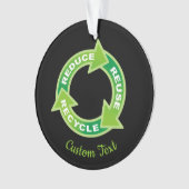 Réduire la réutilisation de l'ornement de recyclag (devant)