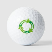 Réduire Réutiliser Recycler Balles de Golf (Recto)