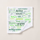 Réduire, réutiliser, recycler le cloud Word (Gant de toilette)
