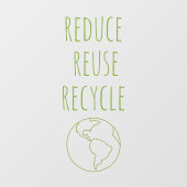 Réduire Réutiliser Recycler Terre Panneau de la vi (Feuille)