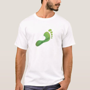 Réduisez votre T-shirt d'empreinte de pas de