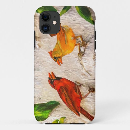 Redvogels Zingend op liefde Case-Mate iPhone Case (Achterkant)